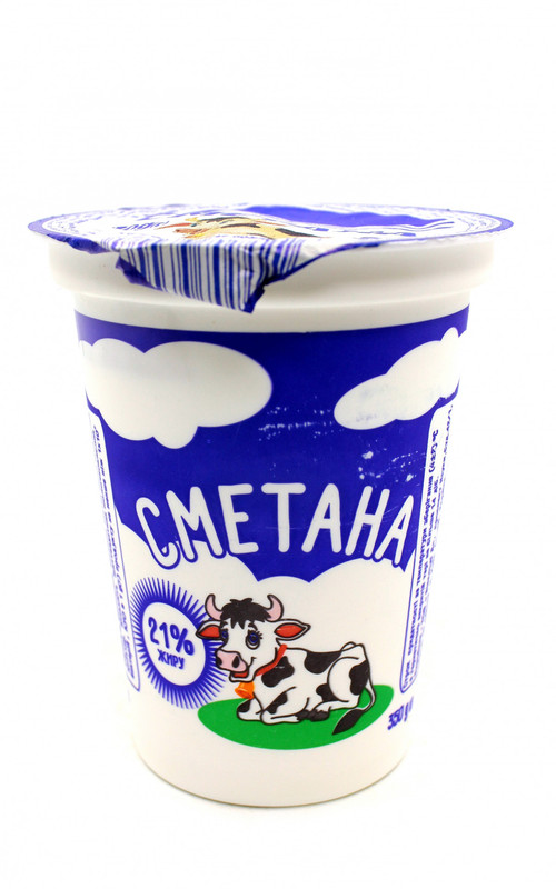 Сметана ВІВАЛЬДІ 21%, 350г, стакан пластиковий